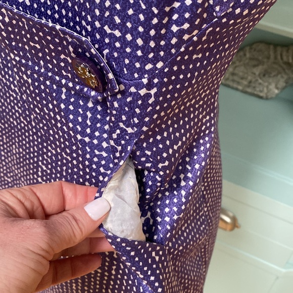 Tory Burch Sleeveless Dress with Silver Logo Details and Side Pockets - Size 6 - Picture 6 of 13